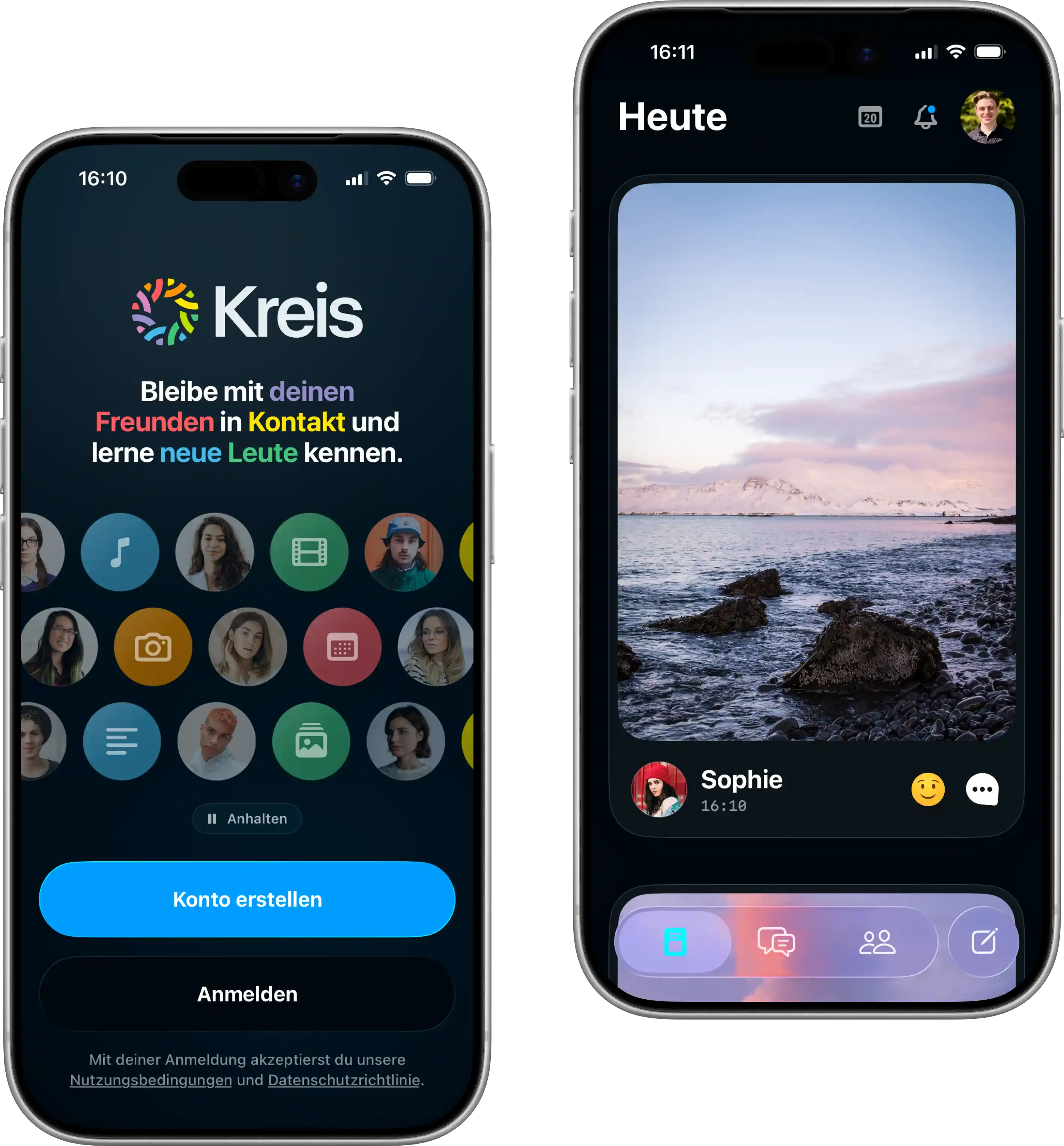 Kreis App Screen